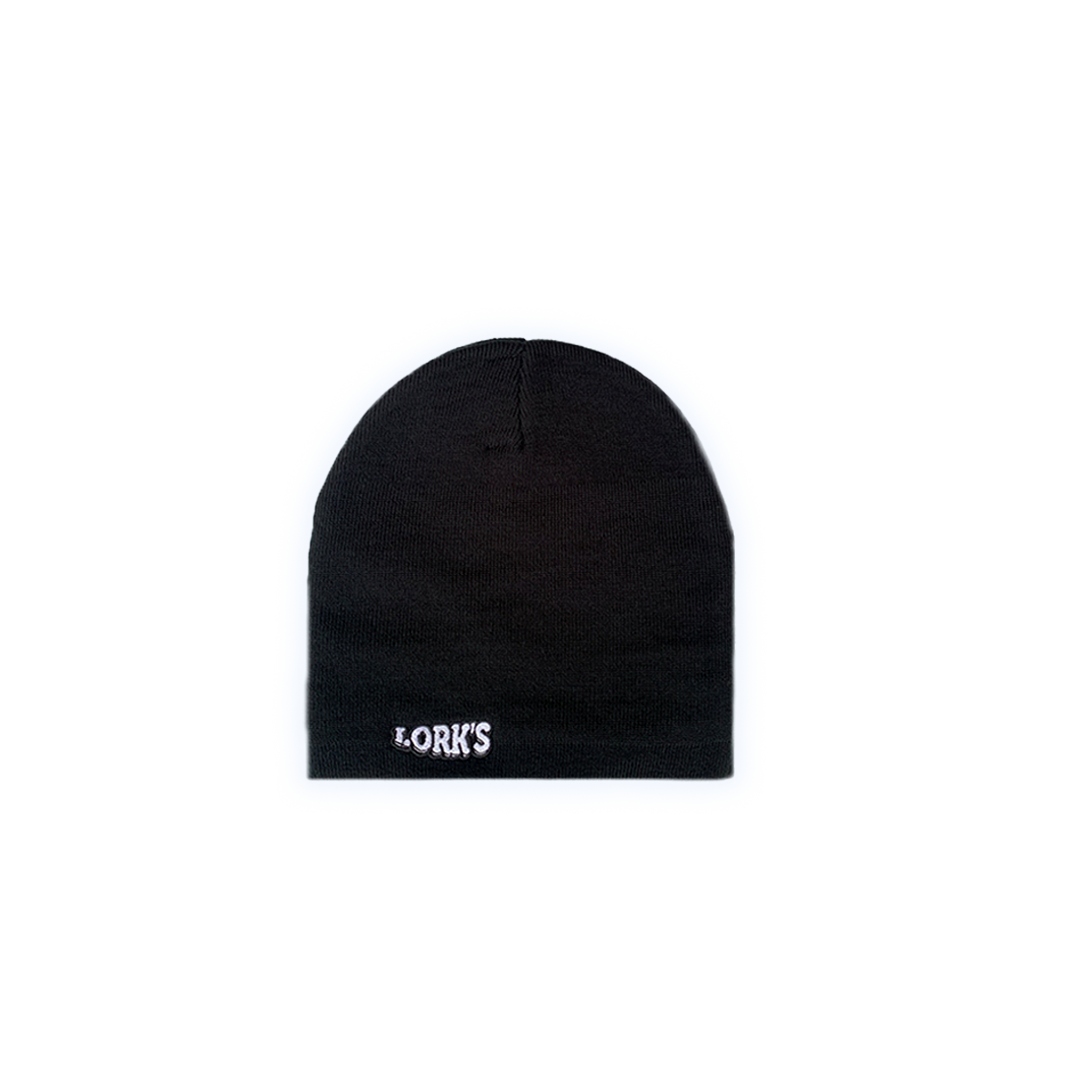 BEANIE ACRYLIC LORKS BLACK/WHITE